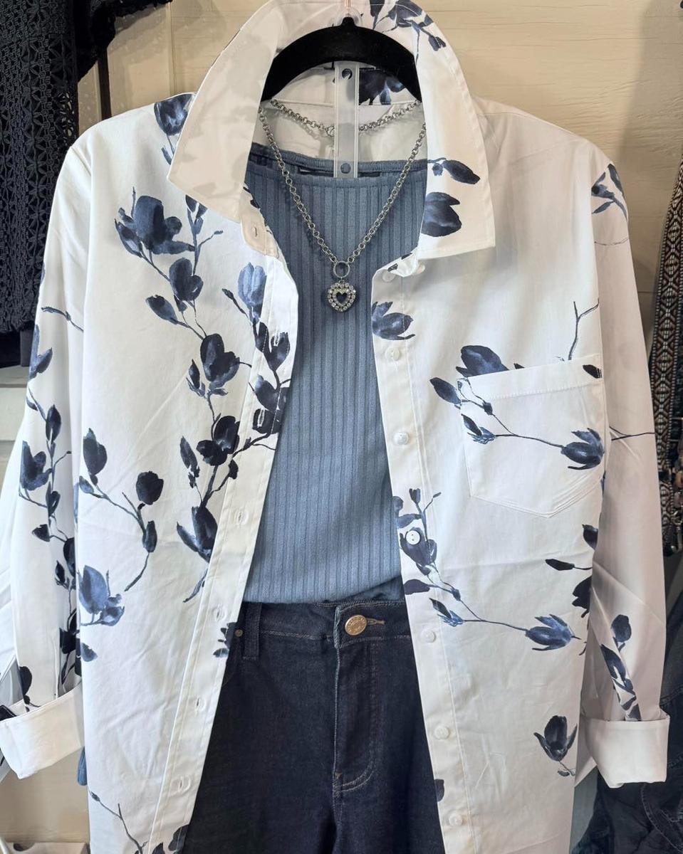 Elario – Chemise à Col Classique Manches Longues