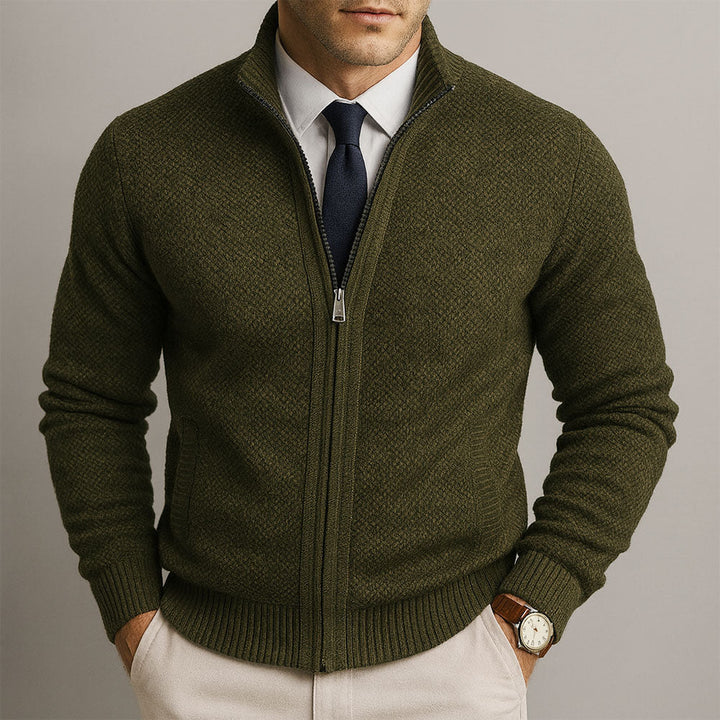 Vincent | Cardigan zippé élégant