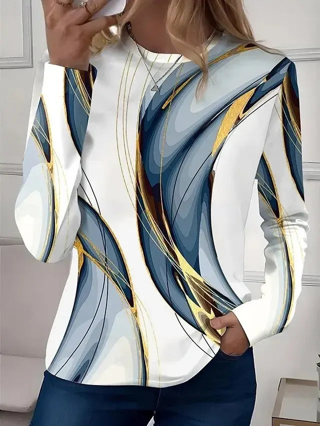 Zariel – Haut à Col Rond Manches Longues