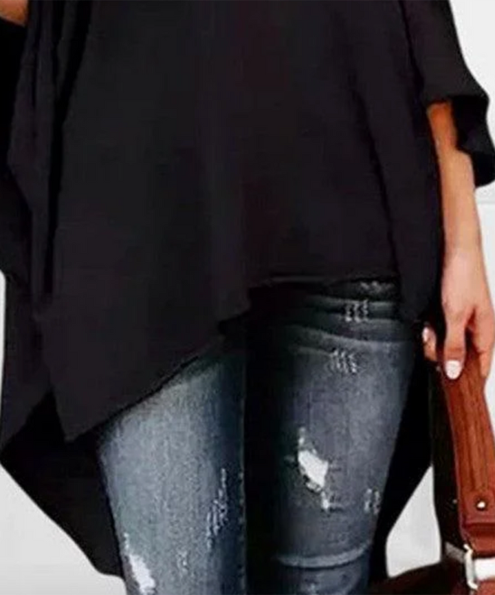 Nayira – Haut à Col Montant Imprimé