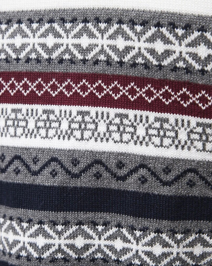 Frédéric | Pull zippé à motifs pour homme