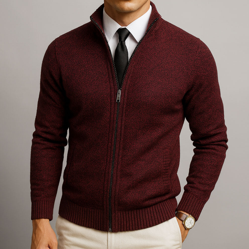 Vincent | Cardigan zippé élégant