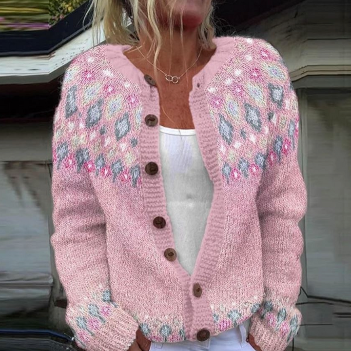 Fioralda – Cardigan Élégant à Motifs