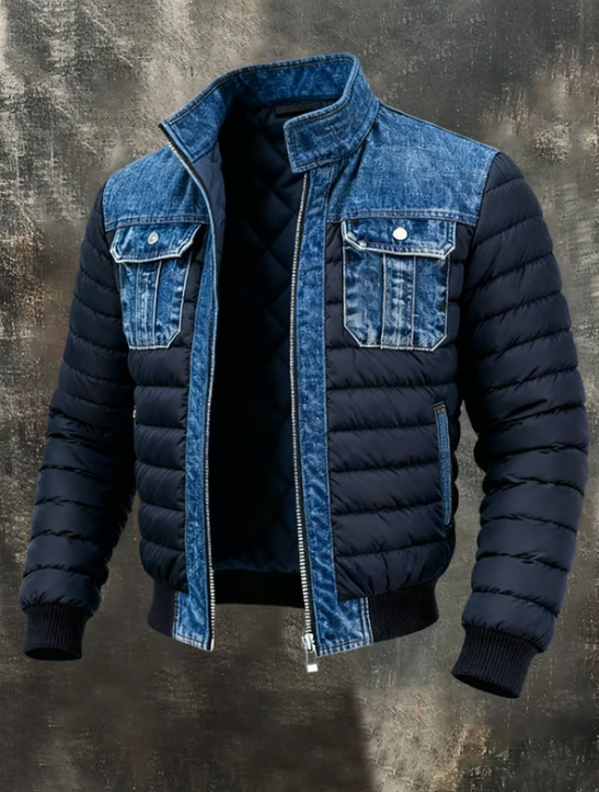 Montrevel | Veste hybride matelassée en denim