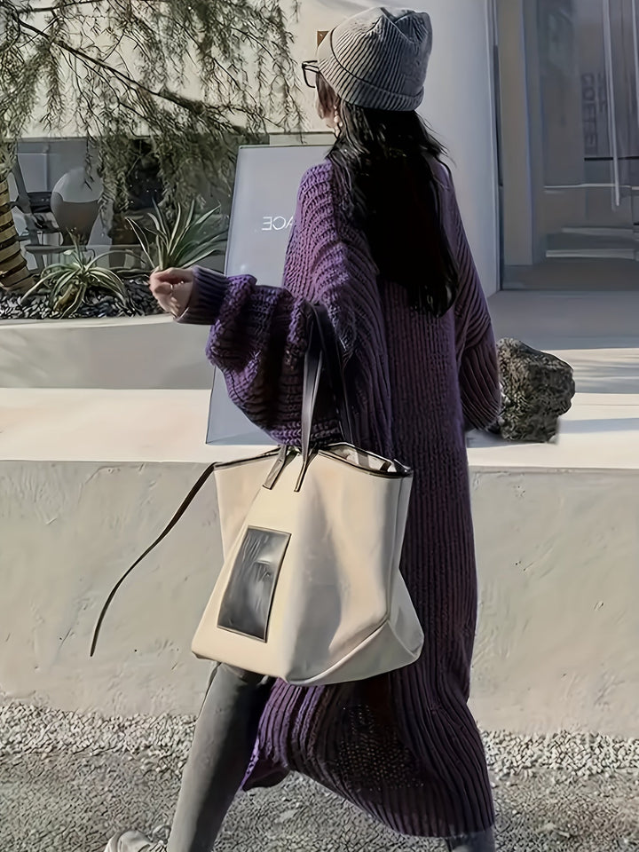 Lunaria – Cardigan Long Élégant